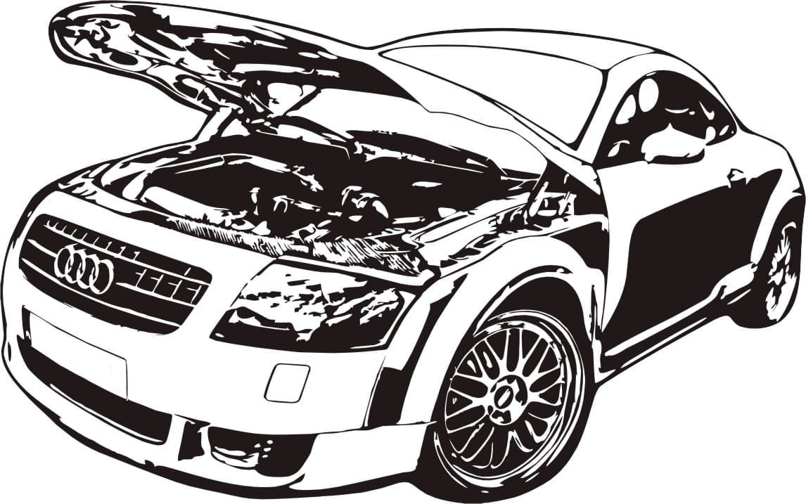 Naklejka Audi TT