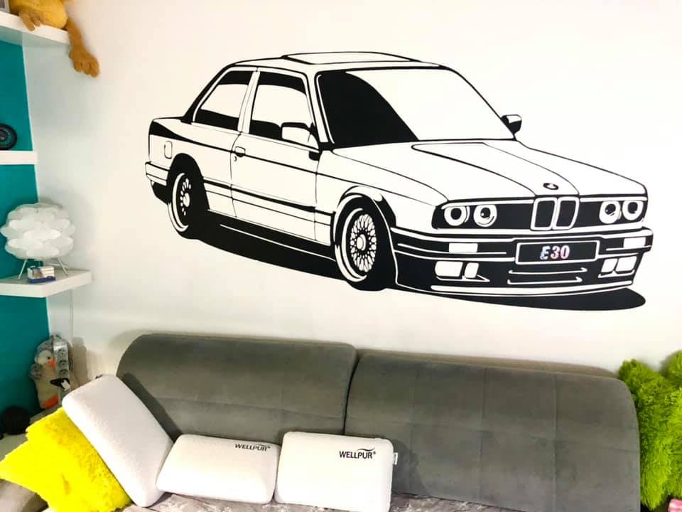 Naklejka BMW E30 GWINT
