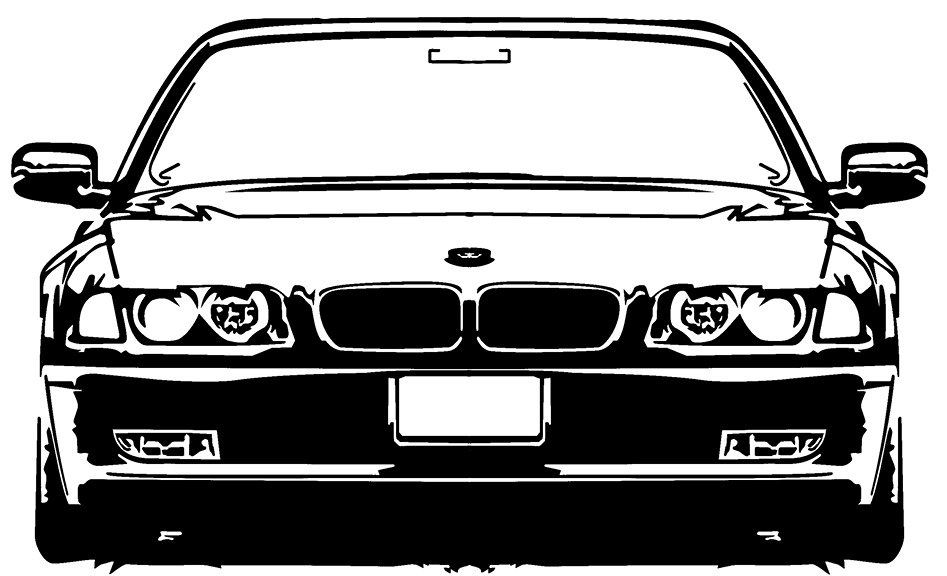 Naklejka BMW 7 FRONT